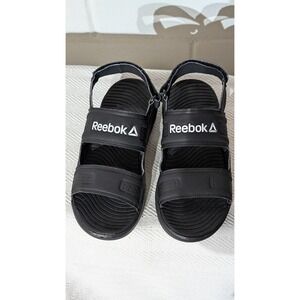 Reebok Black Sandals Slides Sport Athletic Comfort Casual Shoes Womens 9